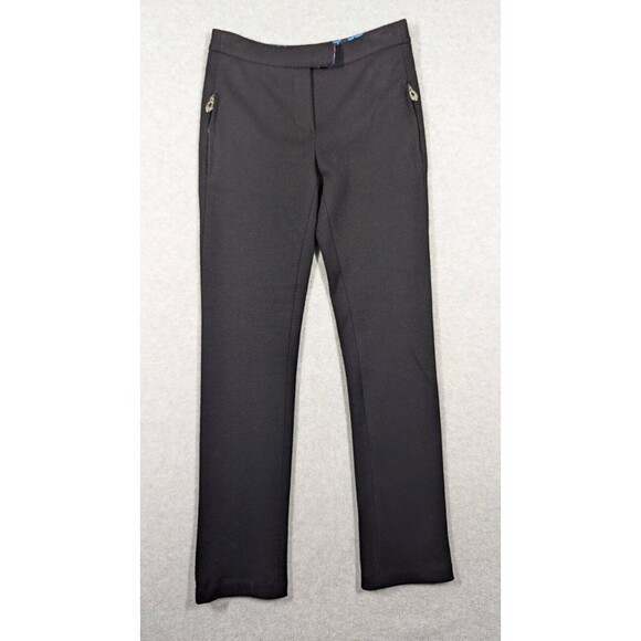 Emilio Pucci Women Pants USA 6 IT 40 Wool‎ Straight Zip Pockets Luxury Designer - Picture 1 of 12